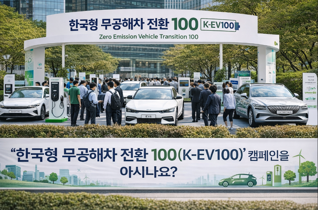 한국형 무공해차 전환 K-EV100 캠페인, 우리 회사도 참여할 수 있을까?