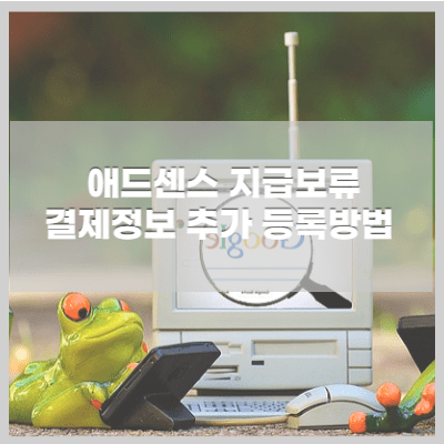 애드센스 지급보류 해결해보자