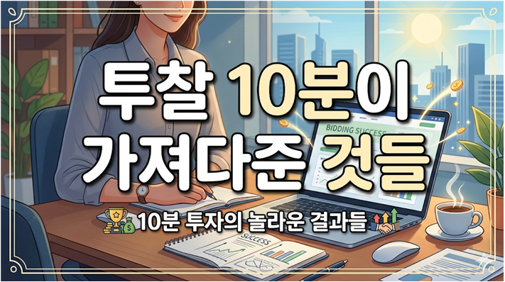 투찰 10분이 가져다준 것들