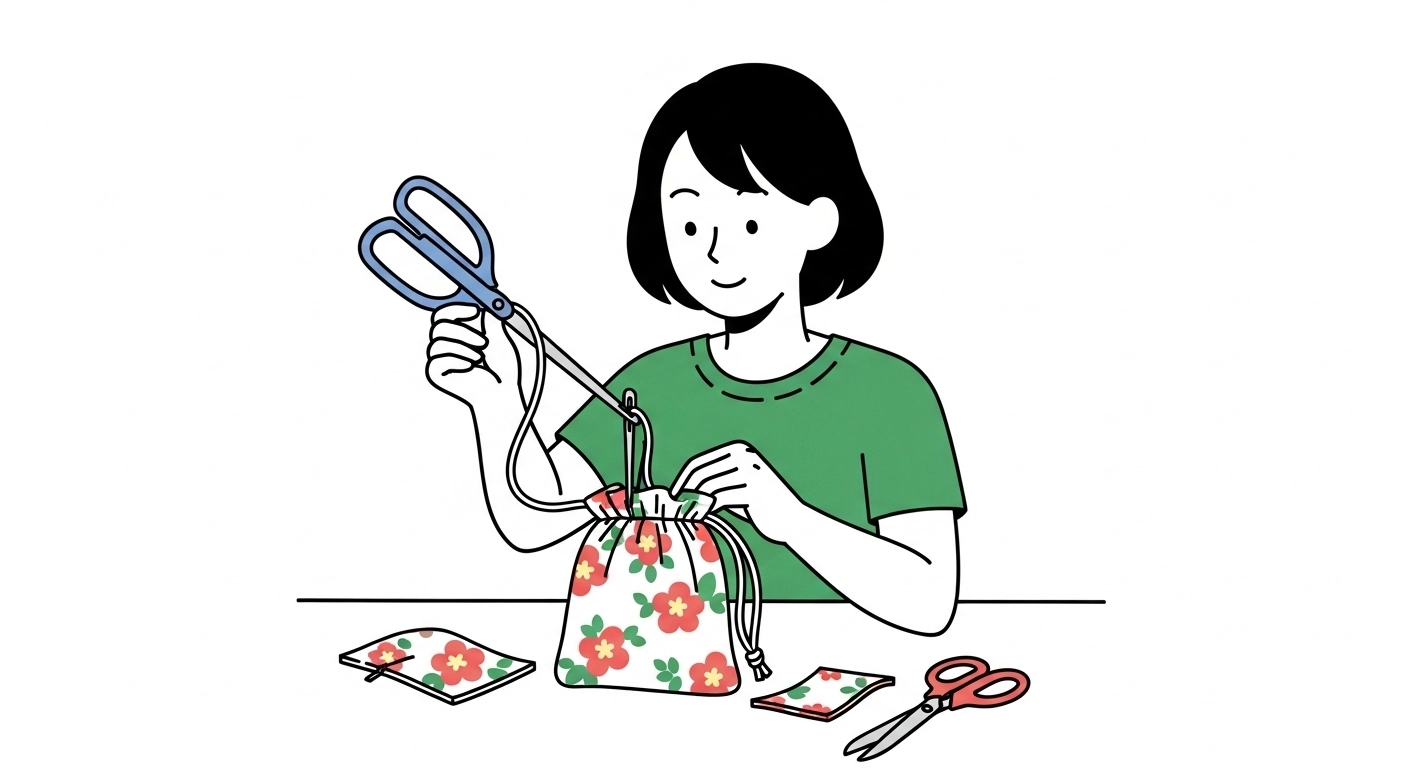 커튼 자투리 천으로 만드는 '감성 가득 미니 파우치'