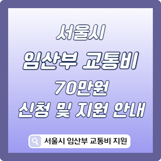 서울시 임산부 교통비 지원 썸네일