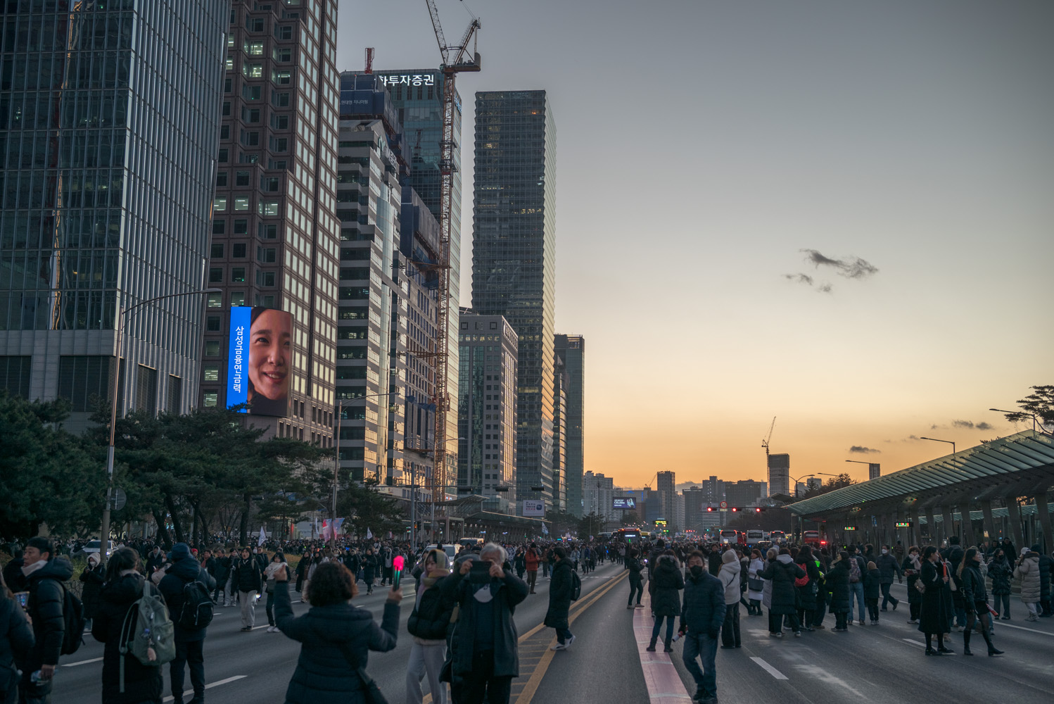 여의도 탄핵 찬성 시위