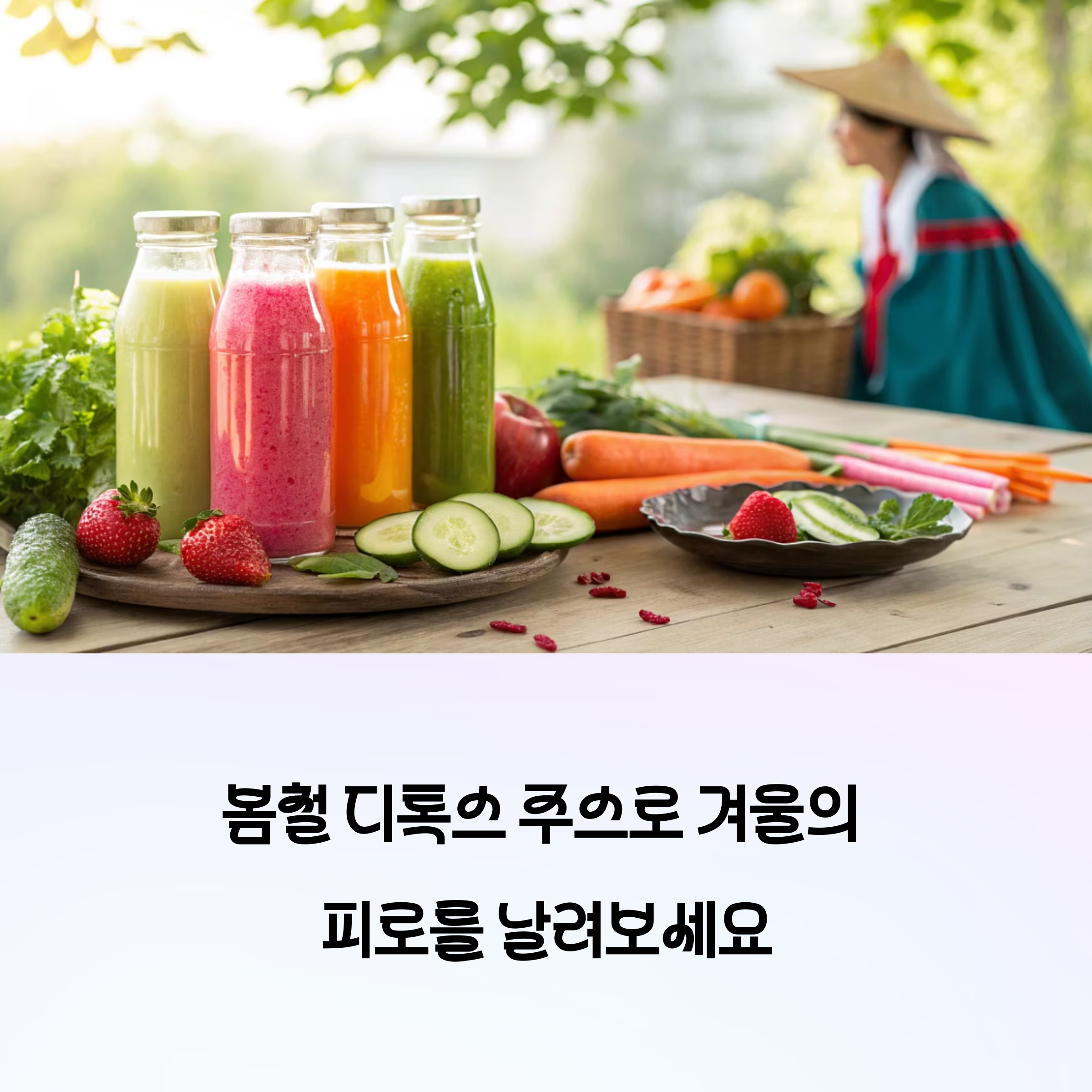제철 과일로 만드는 봄철 디톡스 주스 레시피