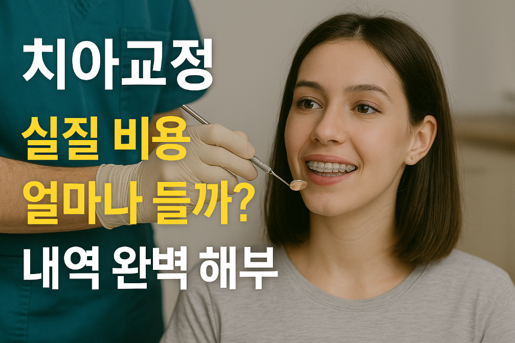 치아교정, 실질 비용 얼마나 들까? 내역 완벽 해부