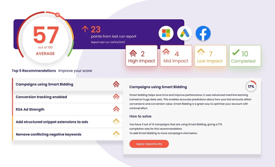 Adzooma 홈페이지에서 제공하는 이미지 캡쳐