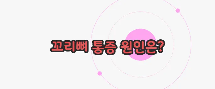 꼬리뼈가 아픈 이유 이제 본격적으로 알아볼까요