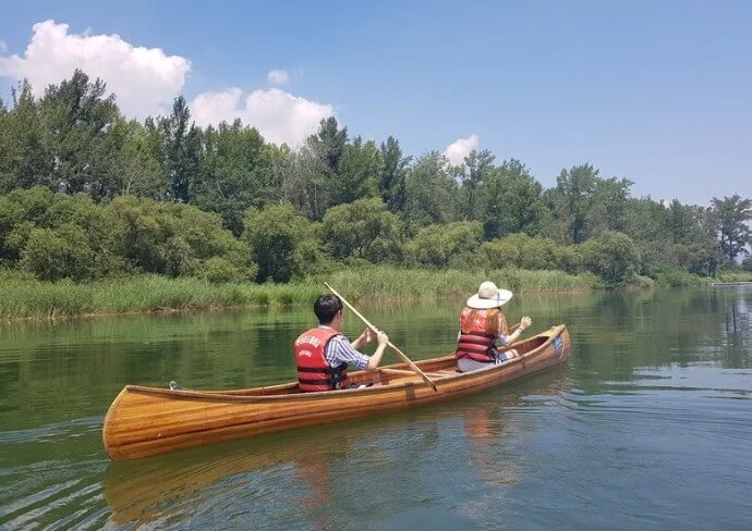 춘천물레길카누_노젓기