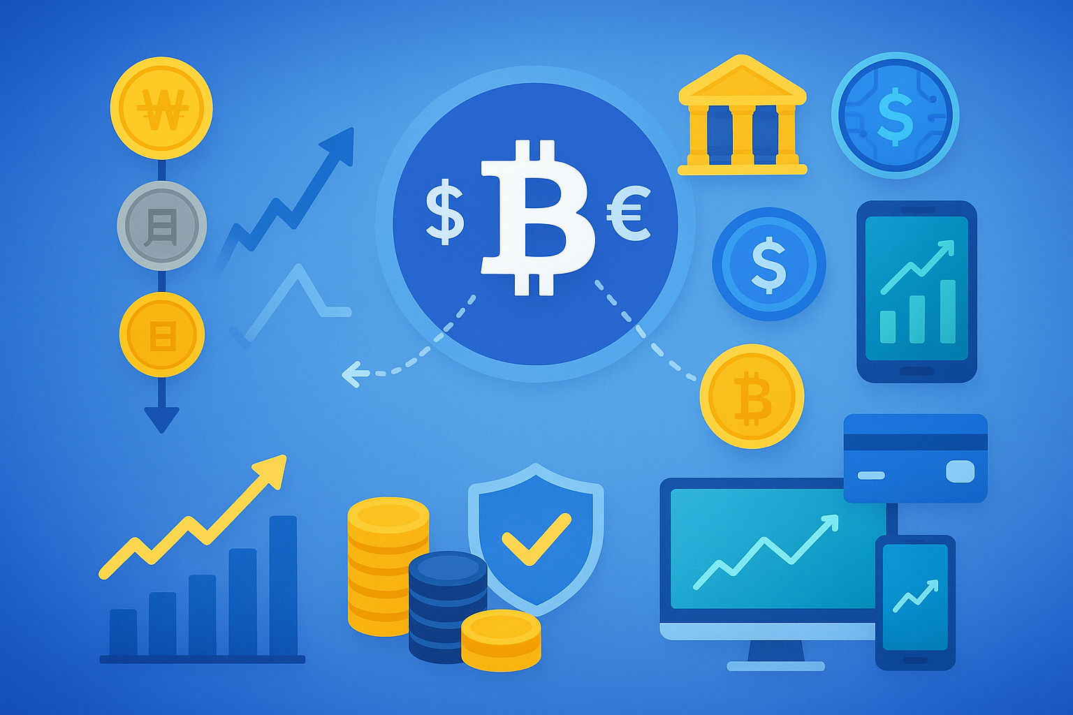 디지털 시대 환율과 투자 흐름, 역사적 사건부터 디지털 자산과 환헤지 전략까지 시각화