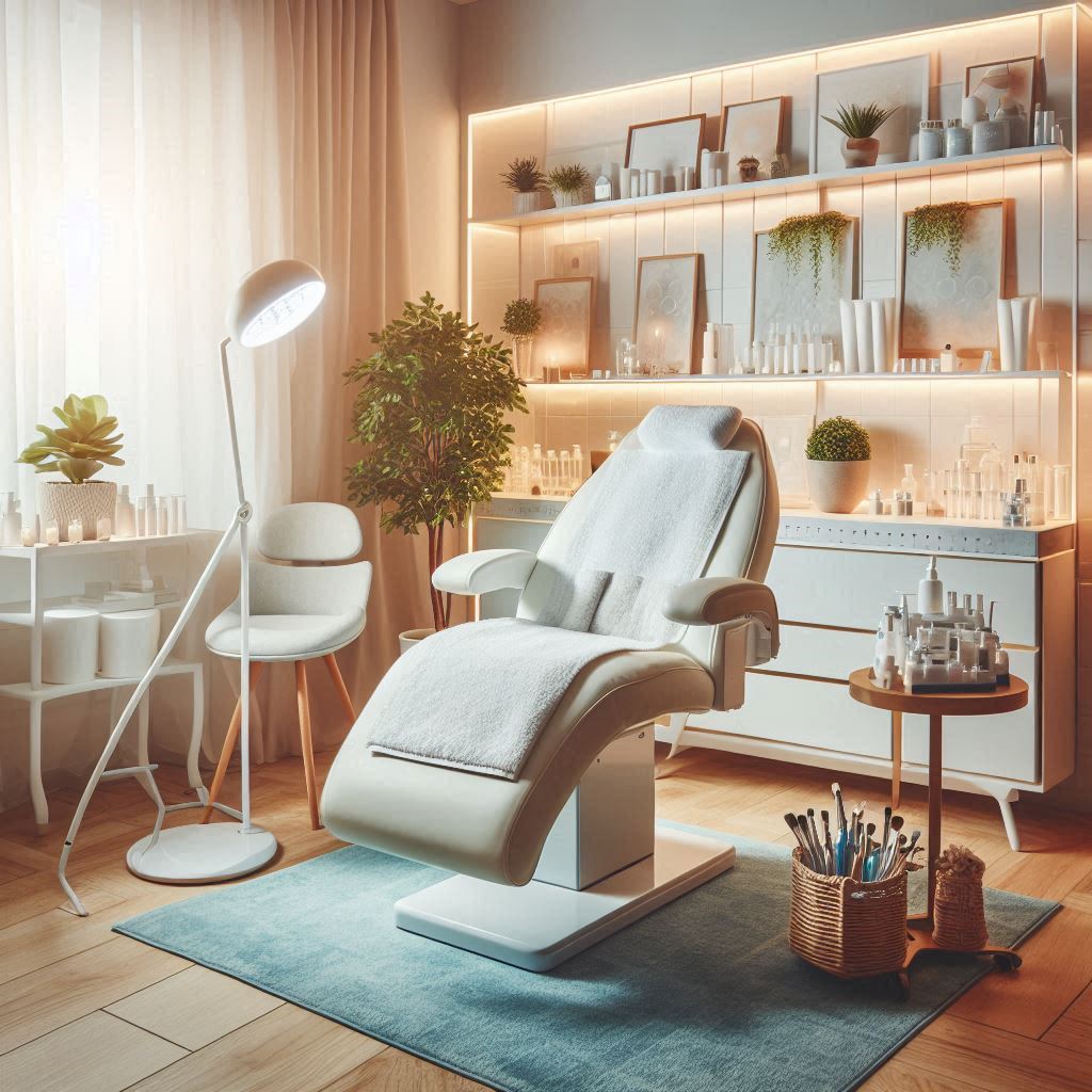 피부,체형관리 샵 배경