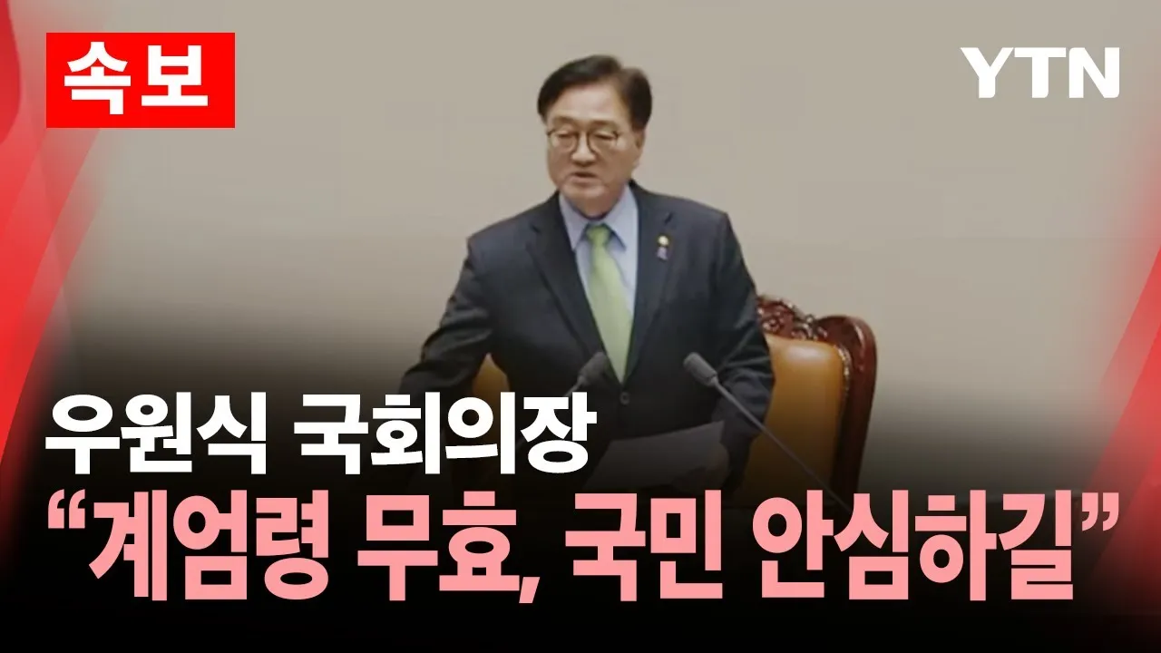 계엄령 선포에 따른 시위와 대응 모습