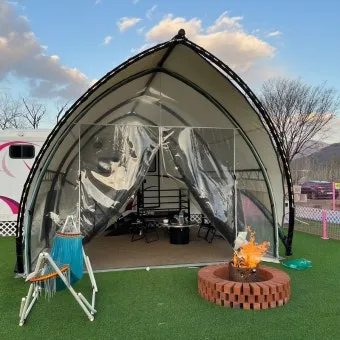 포천애견글램핑 포천 애견식당 당일치기 글램핑 해피캠핑 바베큐 바우어캠프 포천 완벽 체험_11