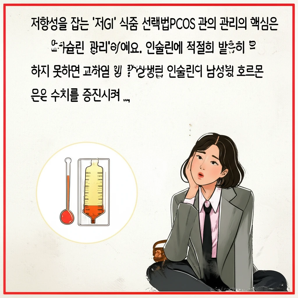 다낭성 난소 증후군 환자를 위한 건강..