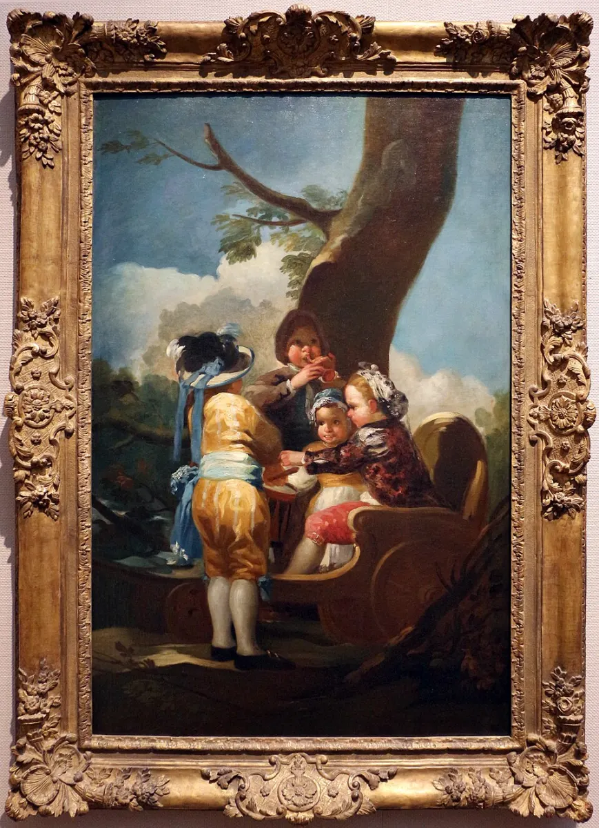Francisco de Goya - Children with a Cart -ArtStrollNote