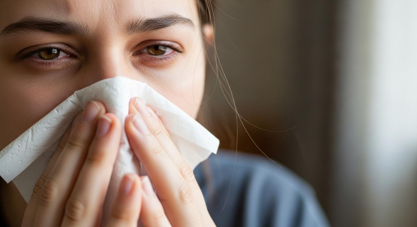 독감 증상 기침