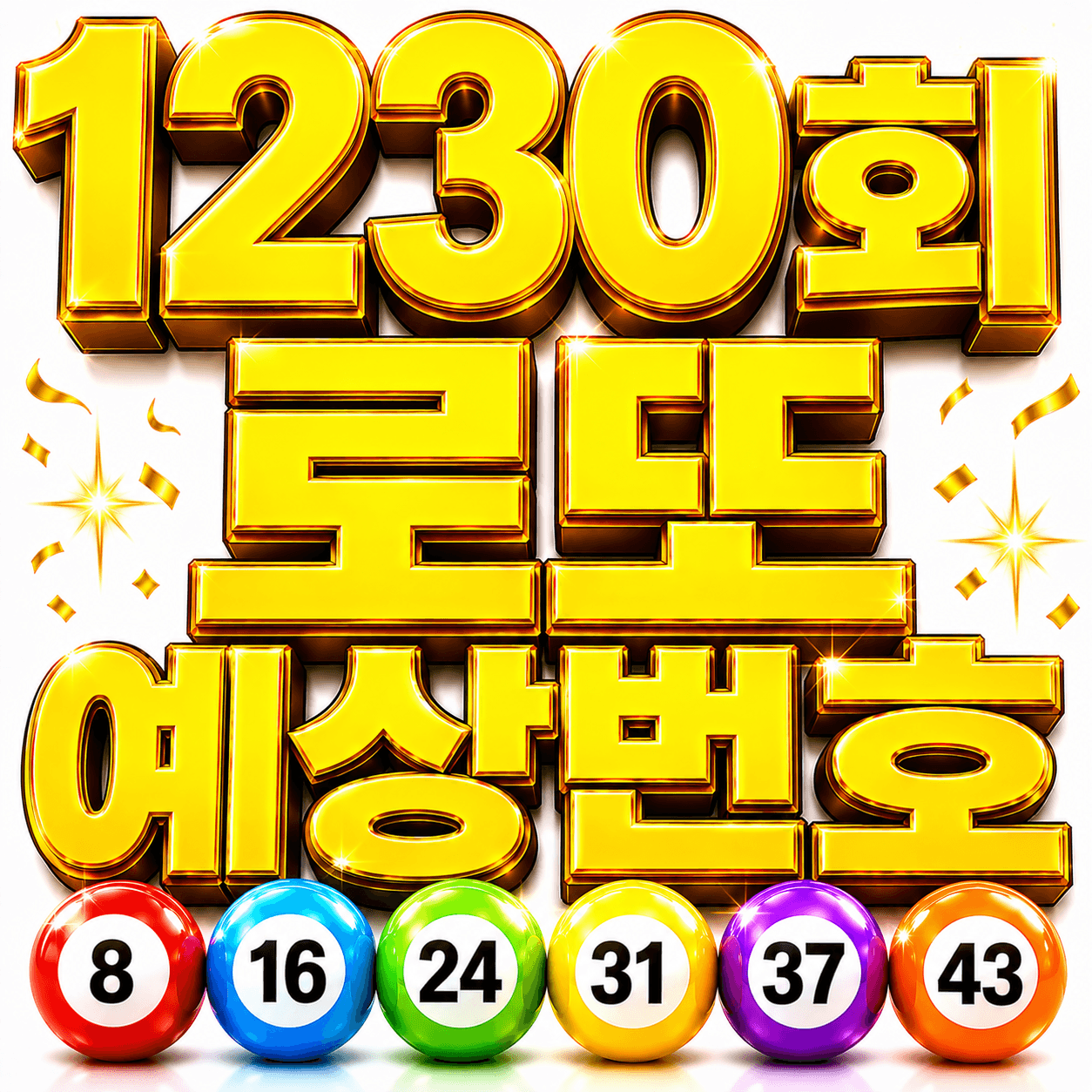 1230회 로또 예상번호