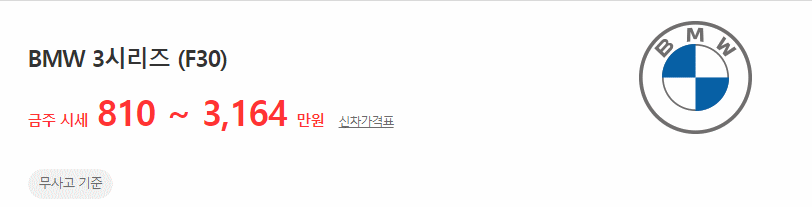 3시리즈 (F30) 중고차