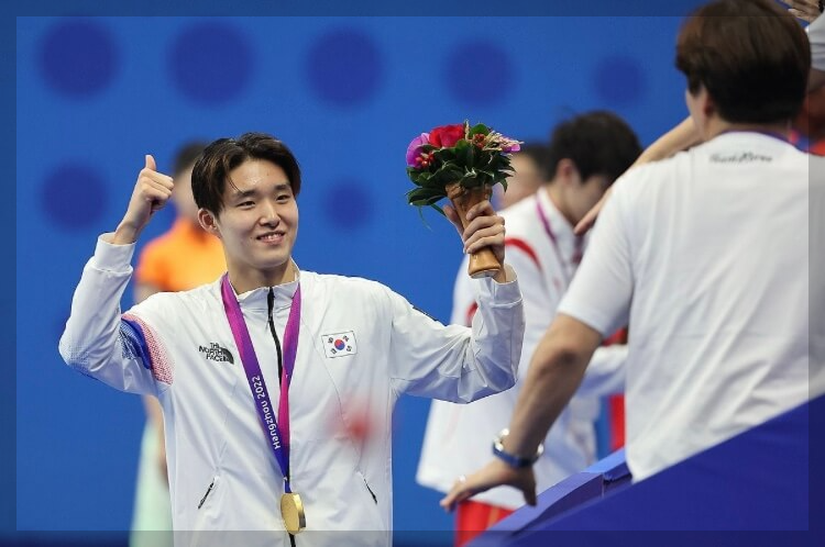 김우민 프로필 파리올림픽 수영 국가대표[2022 항저우 아시안게임 수영 3관왕]