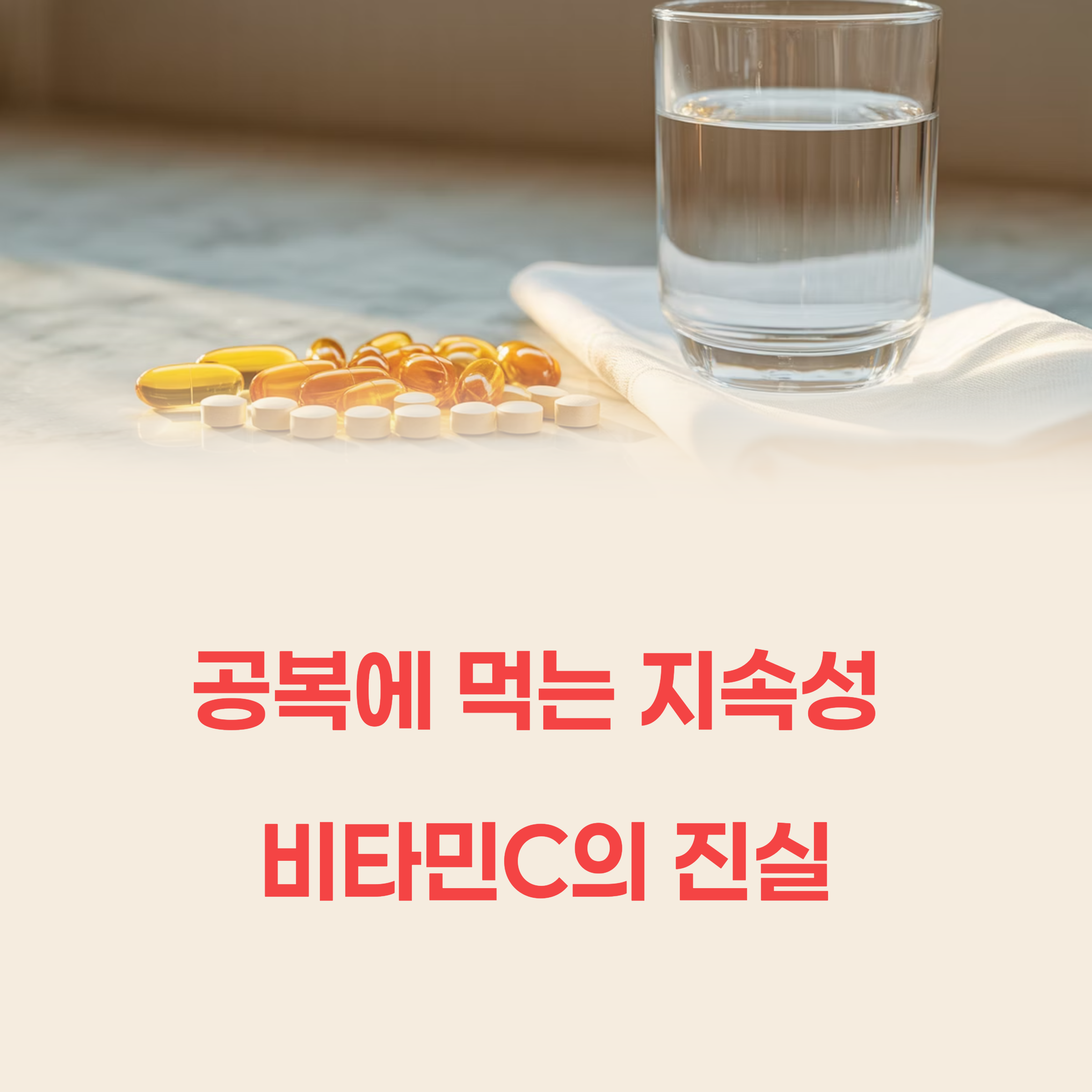 공복에 먹는 지속성 비타민C