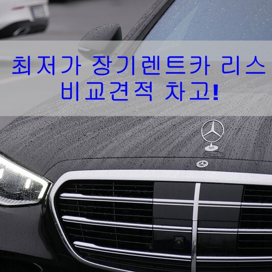 최저가 장기렌트카 리스 비교견적 차고