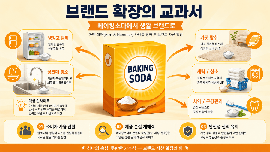 브랜드 자산, 용도 확장, 마케팅 전략