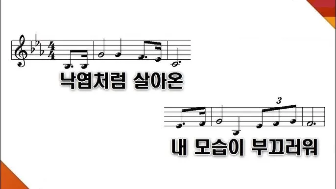 낙엽처럼 살아온 내 모습이 악보 완벽 연주 가이드_2