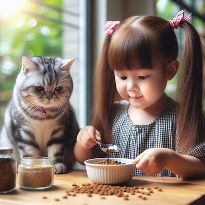 고양이 캔 올바르게 급여하는 방법