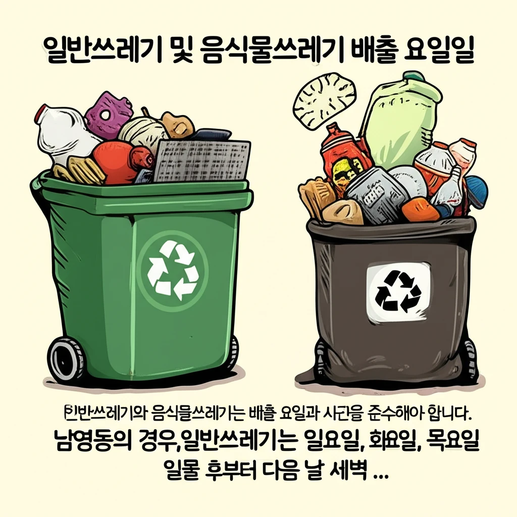 남영동 쓰레기 종류별 배출 요일 및 ..