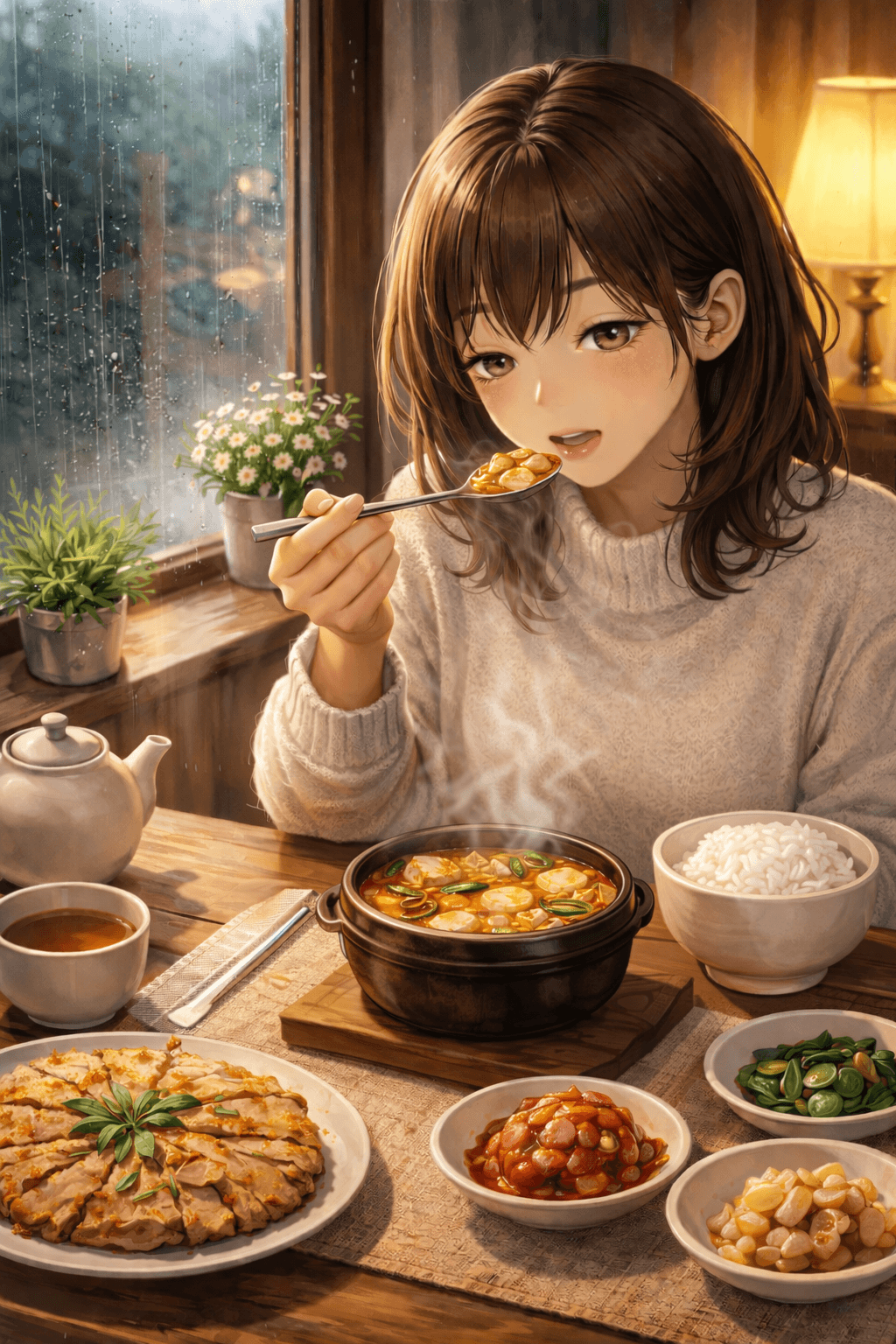 비 오는 날 따뜻한 음식을 찾는 이유