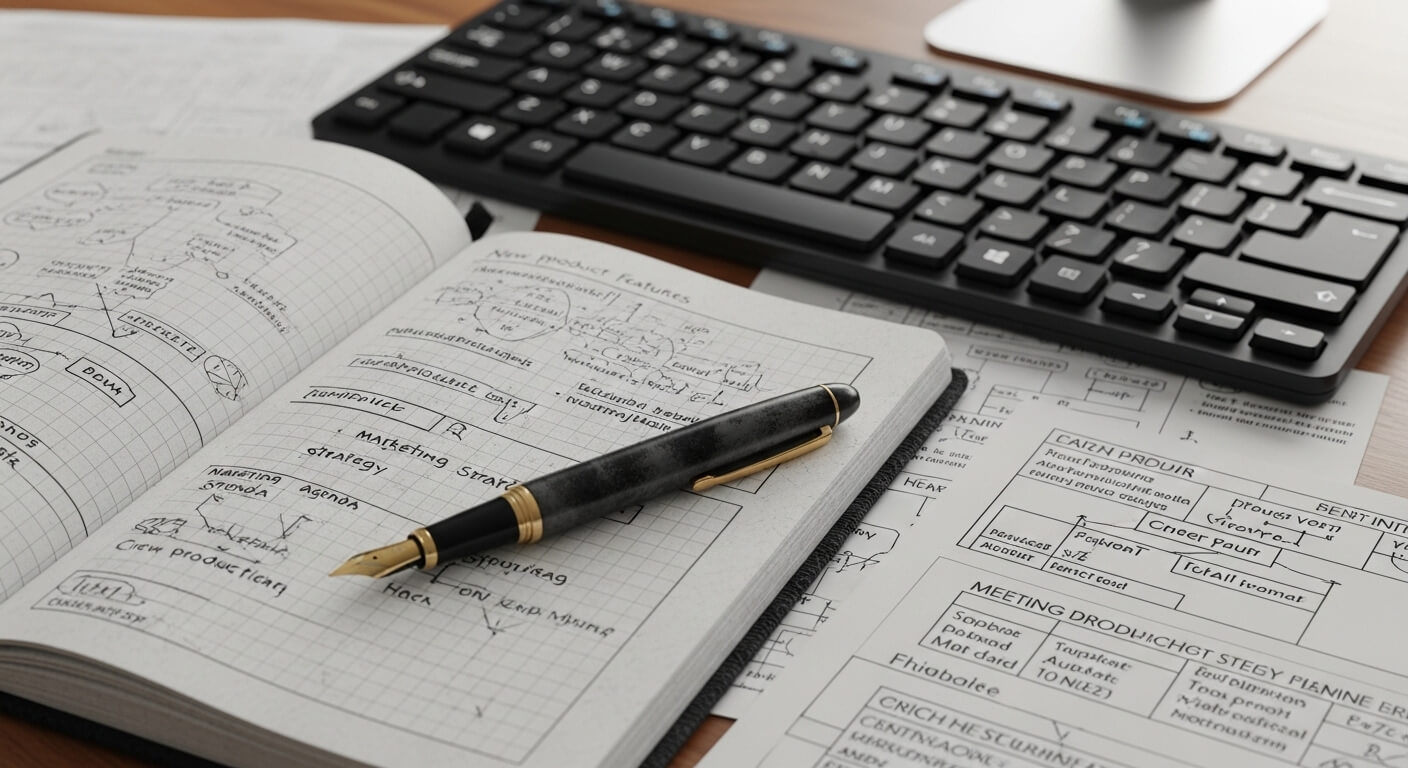 디지털 작업 중에도 잃지 않는 아날로그 기록의 가치와 따뜻함