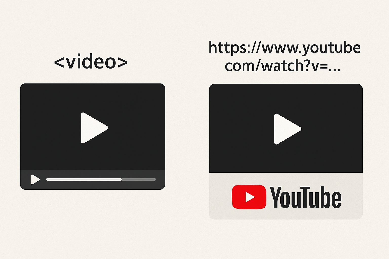 HTML5 <video> 태그를 사용하여 MP4 동영상 파일을 삽입하고 컨트롤을 설정하는 코드