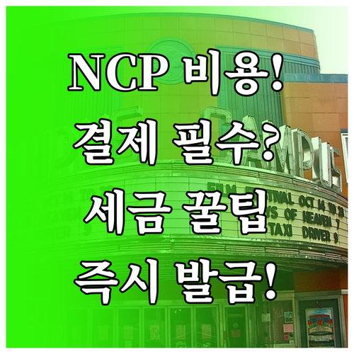 NCP 클라우드 비용 결제 수단 등록..