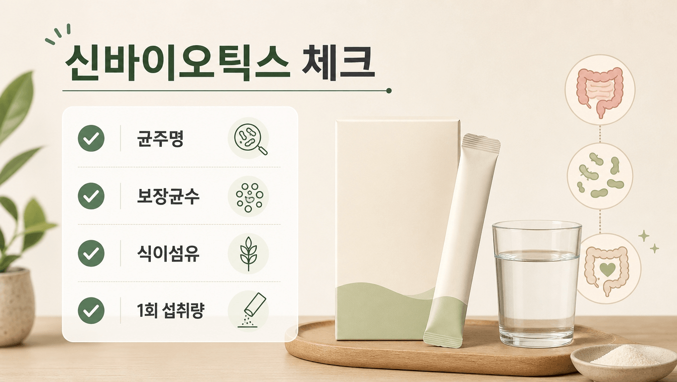 신바이오틱스 제품 선택 체크