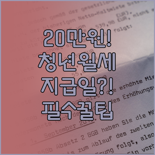2026 정읍시 청년월세 월 20만 ..