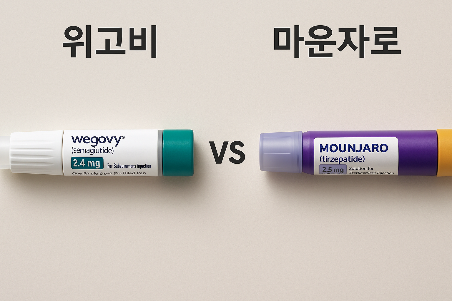 위고비 vs 마운자로