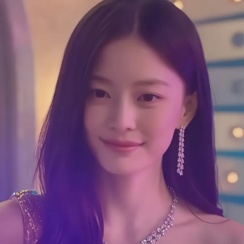 어느 실내를 배경으로 긴 생머리와 화려한 귀걸이와 목걸이를 하고 있는 드라마 7인의 탈출 조수지 캐릭터