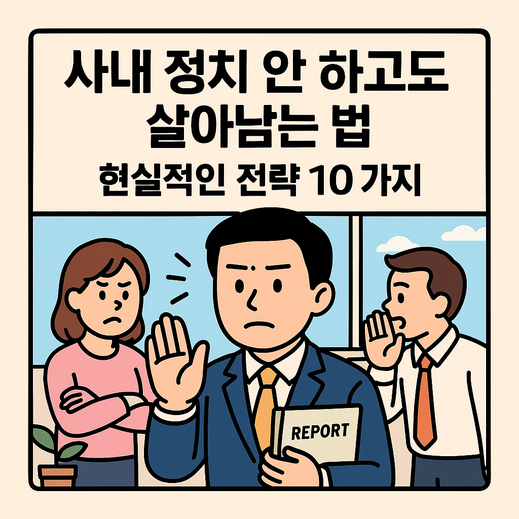 사내 정치 안 하고도 살아남는 법