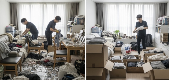 정읍 고독사청소중