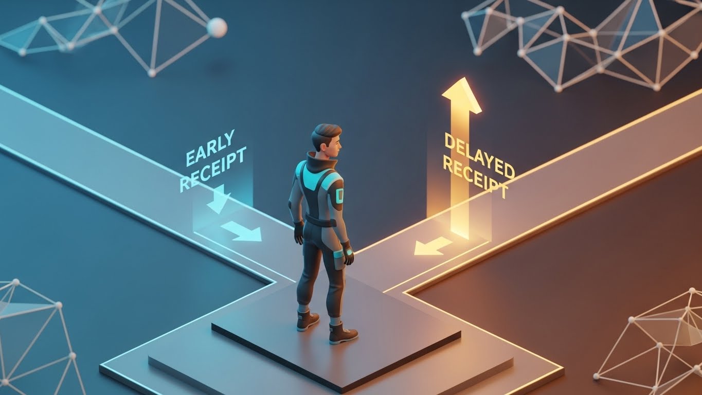 국민연금 조기 수령과 연기 수령이라는 두 가지 선택지 사이에서 고민하는 전략적 갈림길 시각화 그래픽