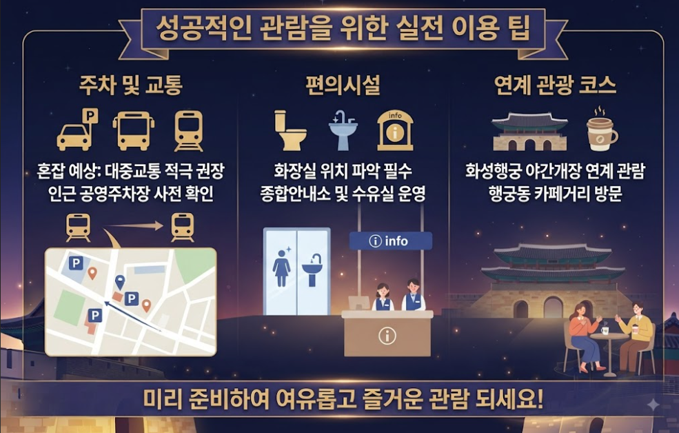 수원화성 미디어아트 시간표