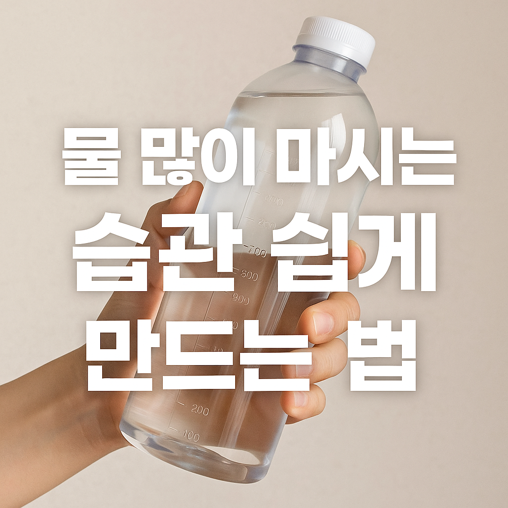 물 많이 마시는 습관 쉽게 만드는 법