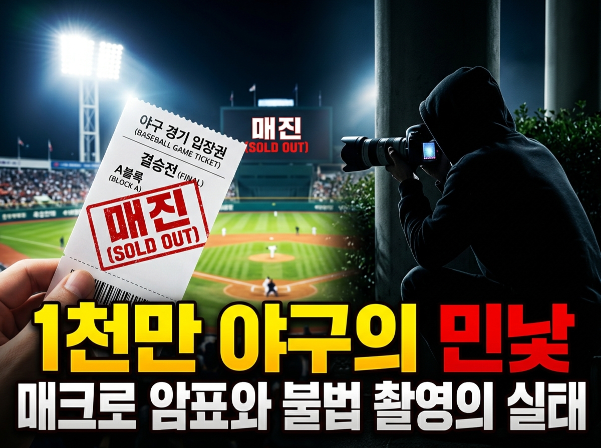 KBO 프로야구 흥행 이면 매크로 티켓 예매 암표 기승 및 치어리더 불법 촬영 초상권 침해 실태 분석 칼럼 썸네일