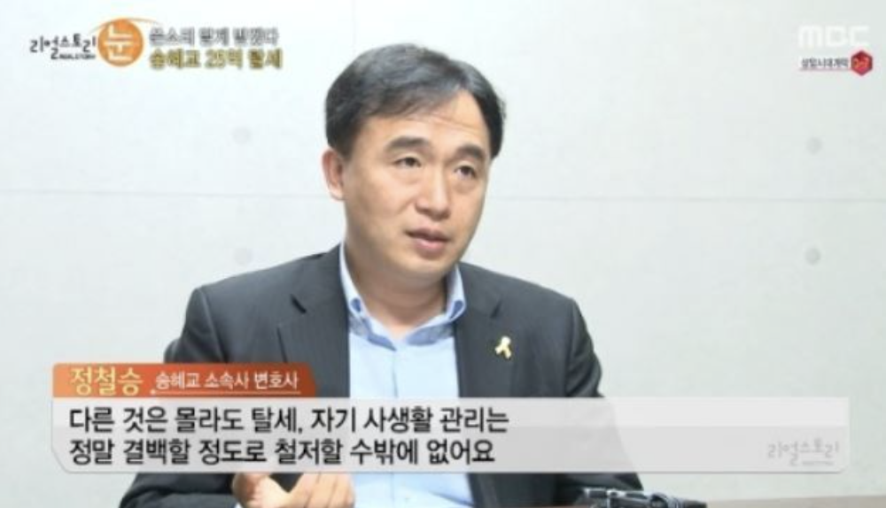 정철승 송혜교 해명 담당