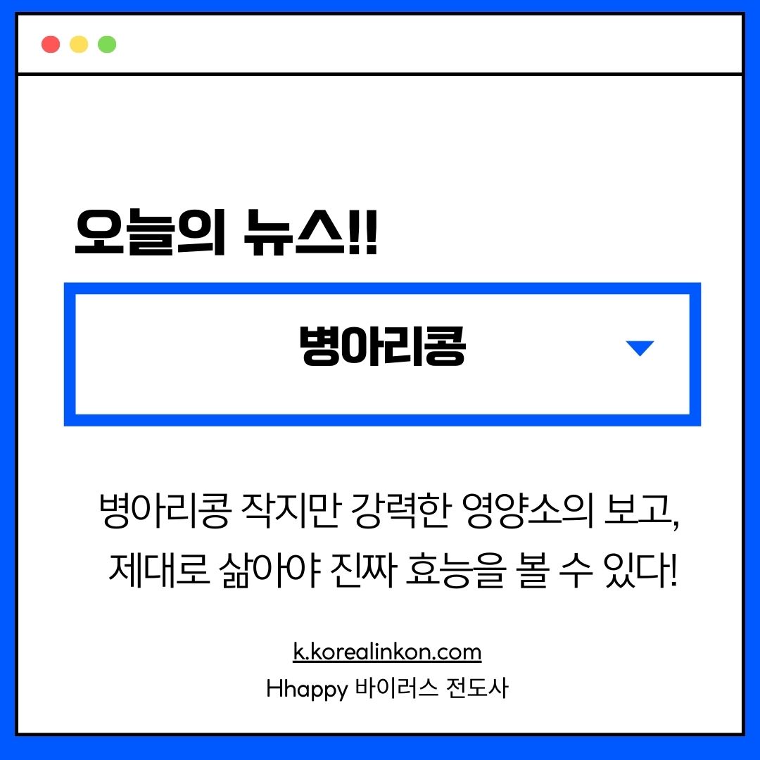 병아리콩 효능 삶기 제대로 알고 먹기