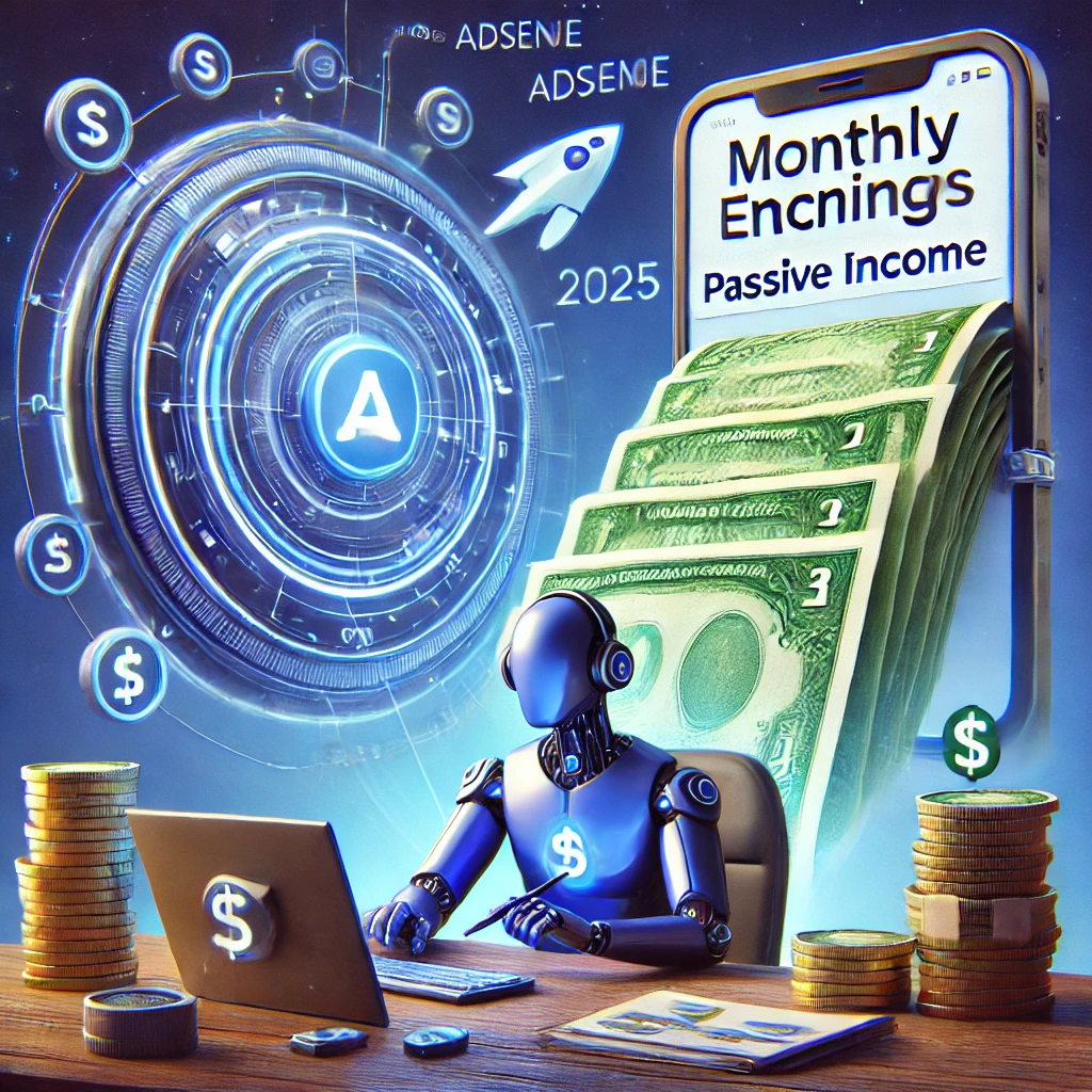 애드센스 월 수익을 받으며 안정적인 수입을 얻는 모습