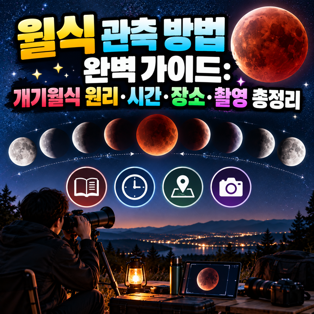 월식 관측 방법 완벽 가이드