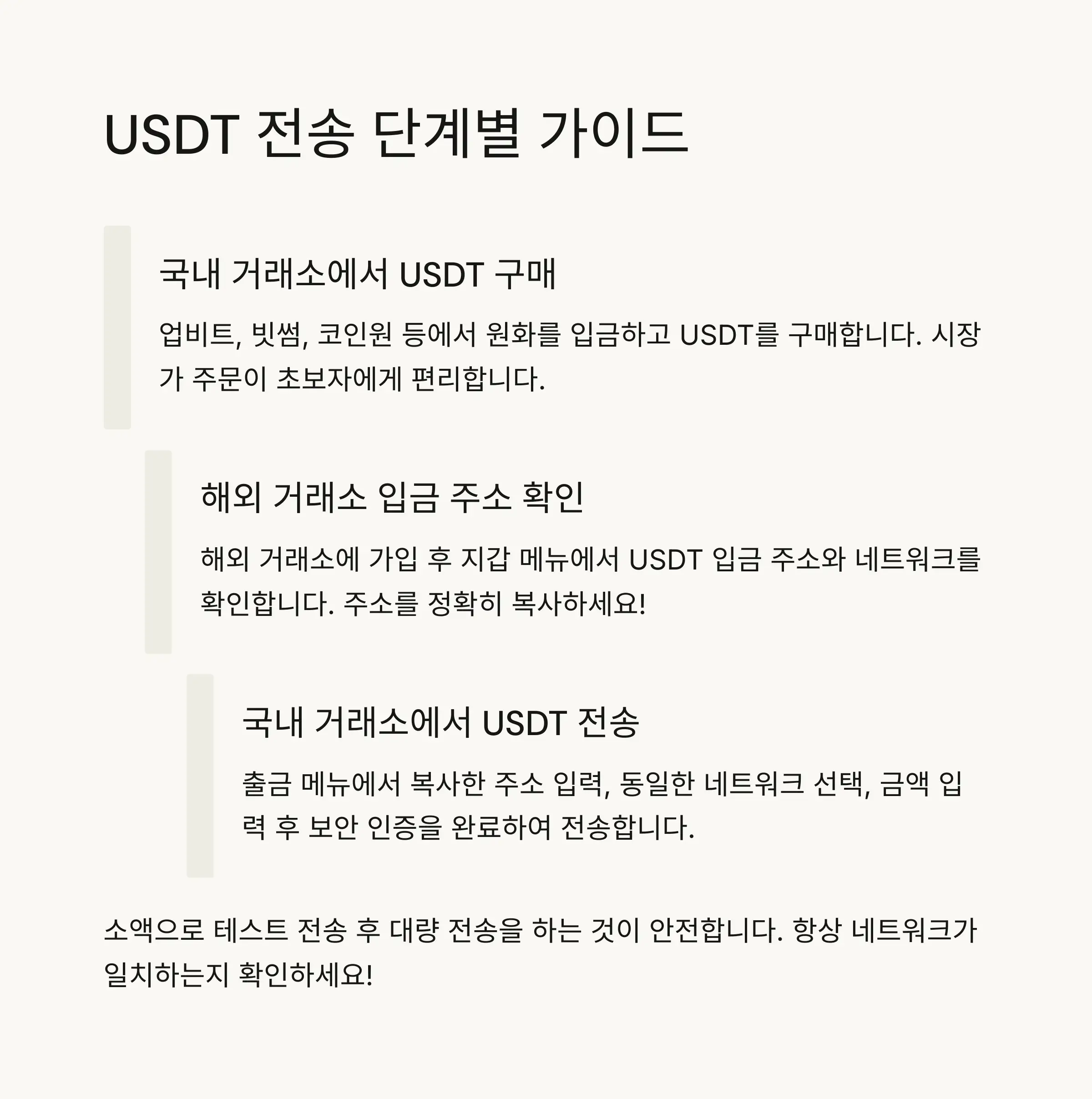 📤 USDT 전송 단계별 가이드