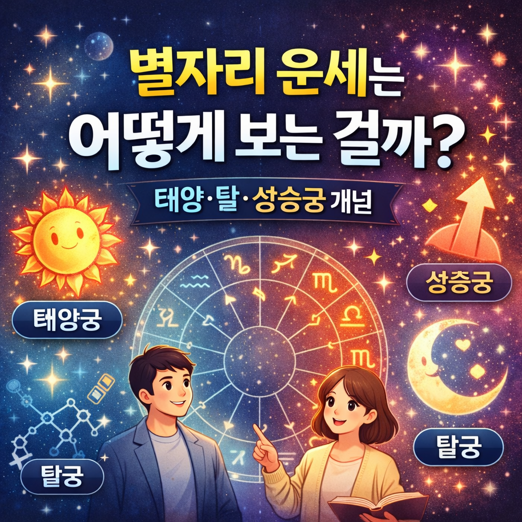 별자리 운세는 어떻게 보는 걸까? (태양&middot;달&middot;상승궁 개념)