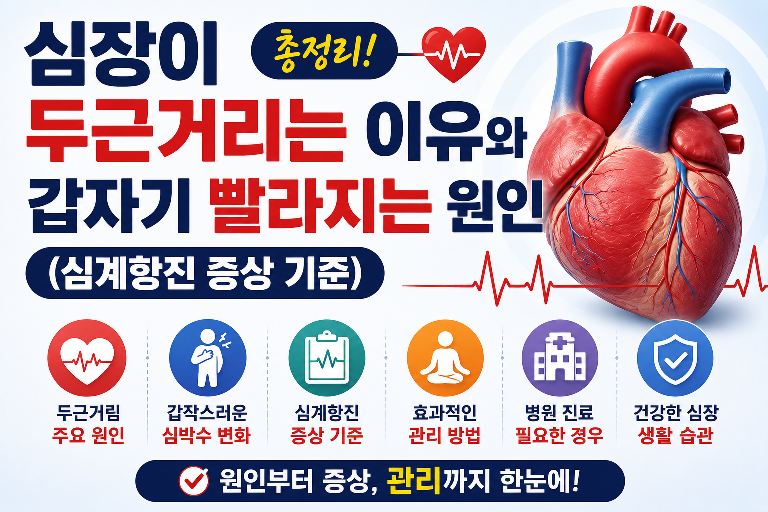 심장이 두근거리는 이유와 갑자기 빨라지는 원인 총정리 (심계항진 증상 기준) -사진-