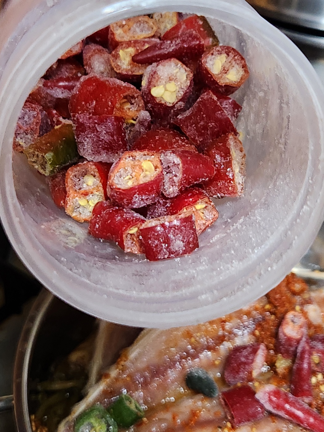 쌀뜨물알타리묵은지고등어찜