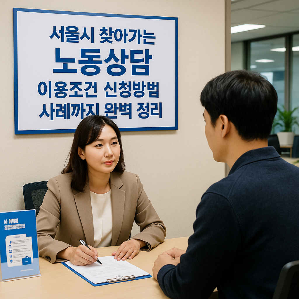 서울시 찾아가는 노동상담 이용조건 신청방법 사례까지 완벽 정리